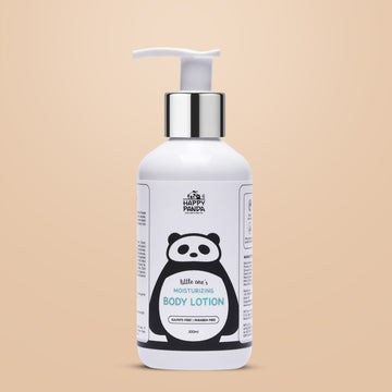 Happy Panda Baby & Kids Body Lotion | With Coconut, Almond, Avocado, Grape Seed & Argan Oils | Gentle & Safe for Delicate Skin | 200ml